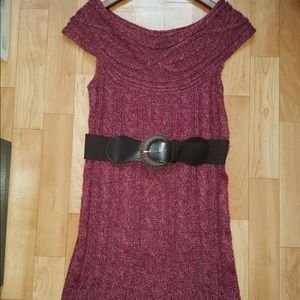 Marble Knitted Sweater Tunic